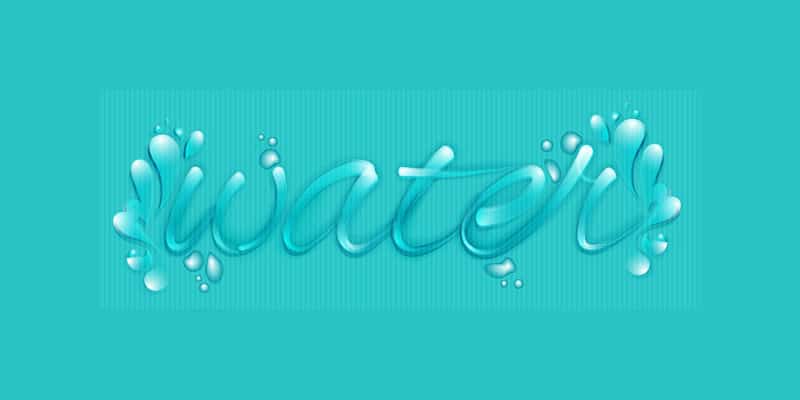 Latest Adobe Illustrator Tutorials 471 Create a Custom Water Font