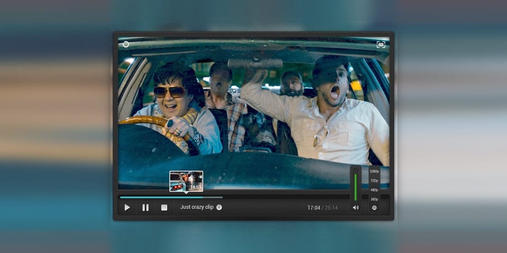 Collection of Latest Free UI Elements 85 Custom Video Player