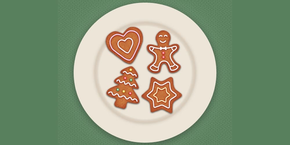 Latest Adobe Illustrator Tutorials 244 Draw Gingerbread Cookie Icons in Adobe Illustrator
