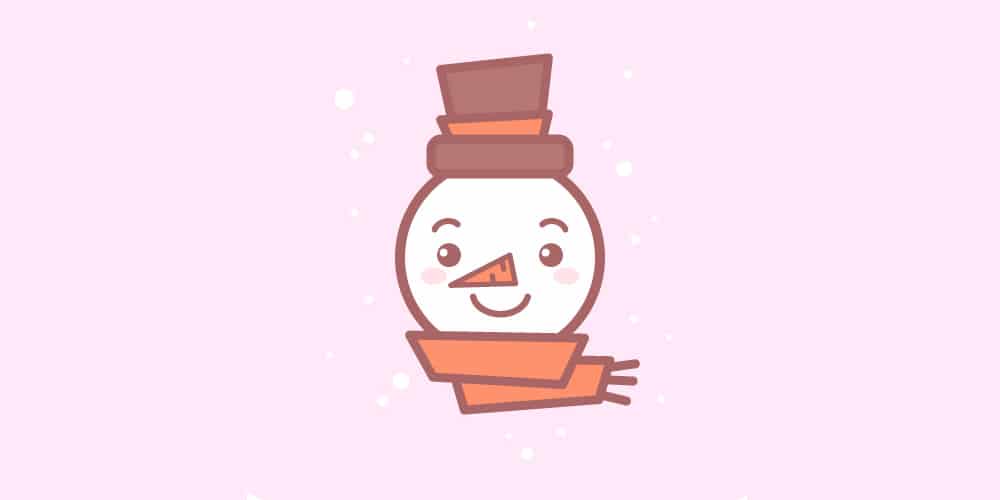 Latest Adobe Illustrator Tutorials 238 Draw a Cute Snowman Icon in Adobe Illustrator