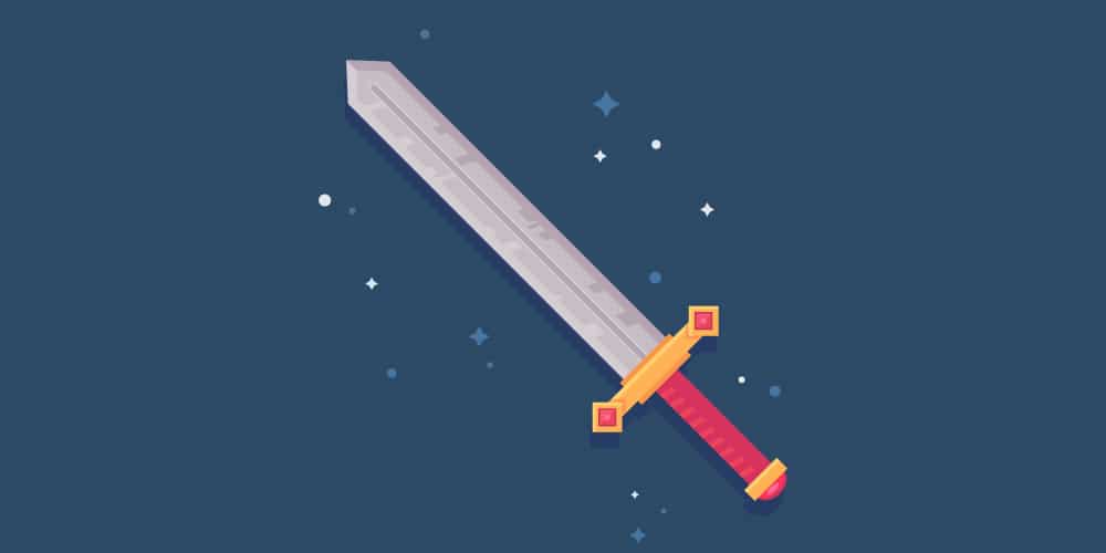 Latest Adobe Illustrator Tutorials 143 Fantasy-Sword-Icon