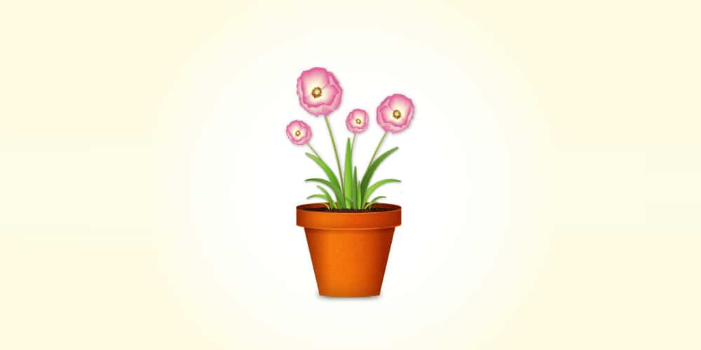 Latest Adobe Illustrator Tutorials 226 Flowerpot