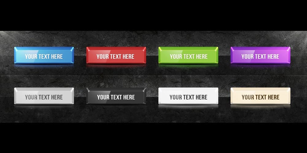 Collection of Latest Free UI Elements 13 Free Buttons PSD