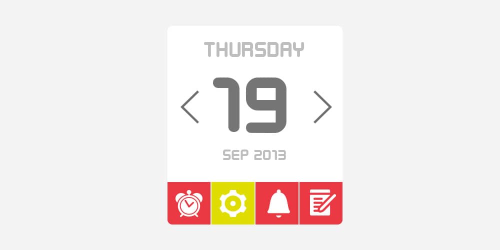 Collection of Latest Free UI Elements 29 Free Calendar UI Kit