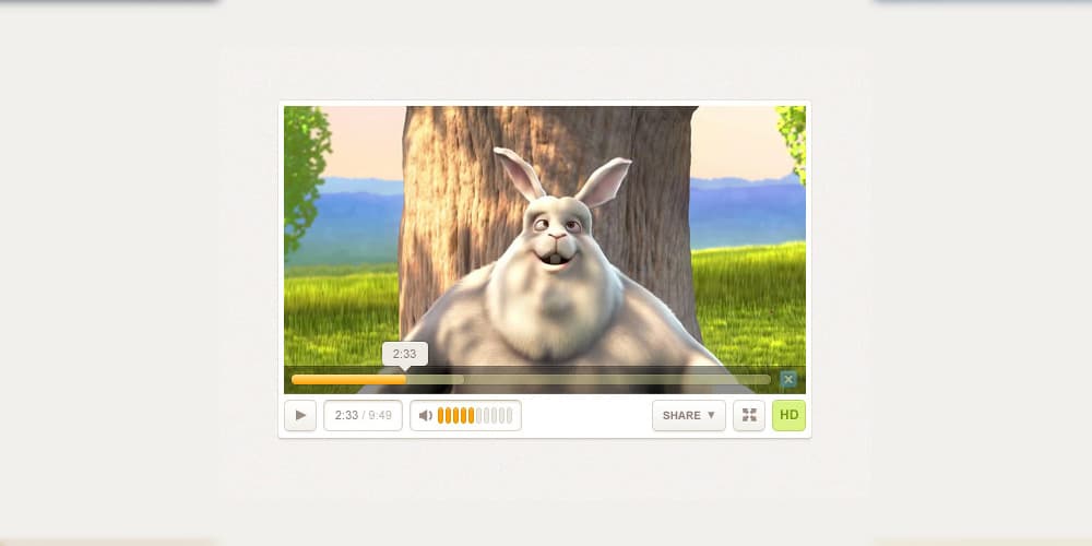 Collection of Latest Free UI Elements 77 Free Custom Video Player Design PSD