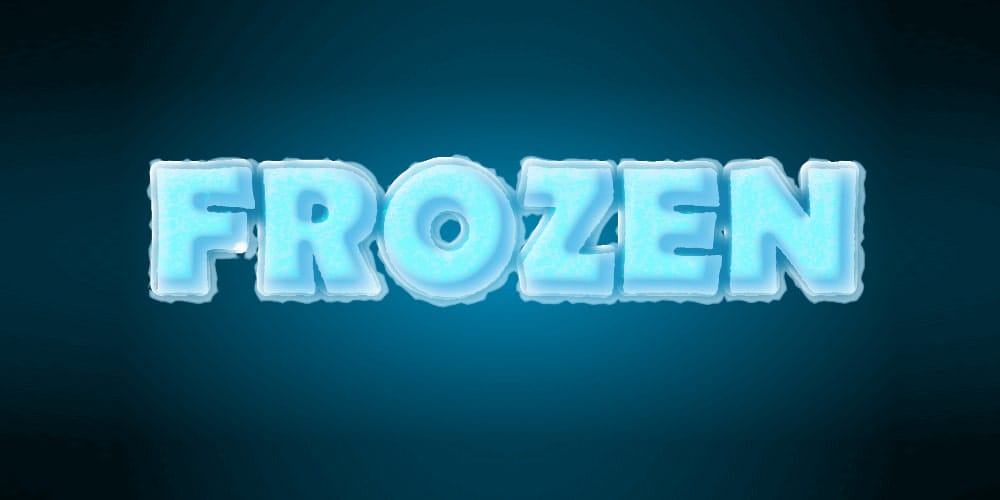 Frozen Text Effect