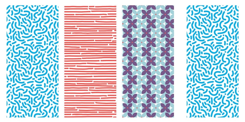 Latest Adobe Illustrator Tutorials 299 Hand Drawn Retro Patterns