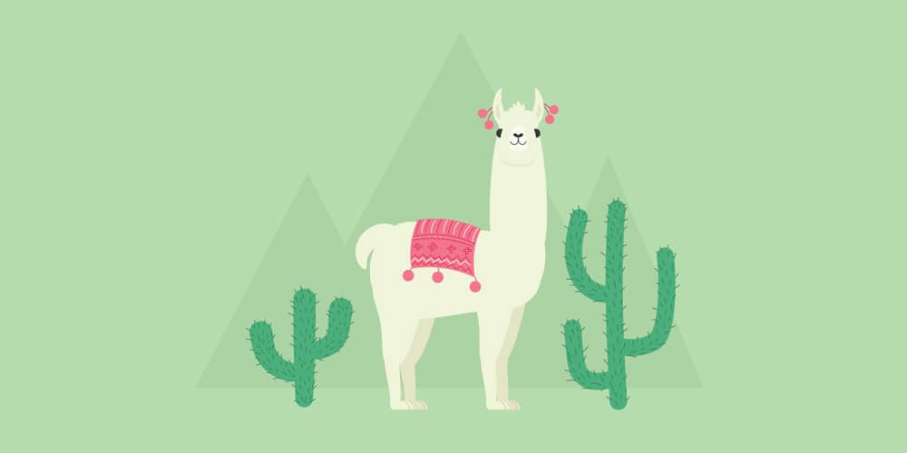 Latest Adobe Illustrator Tutorials 293 Llama Illustration