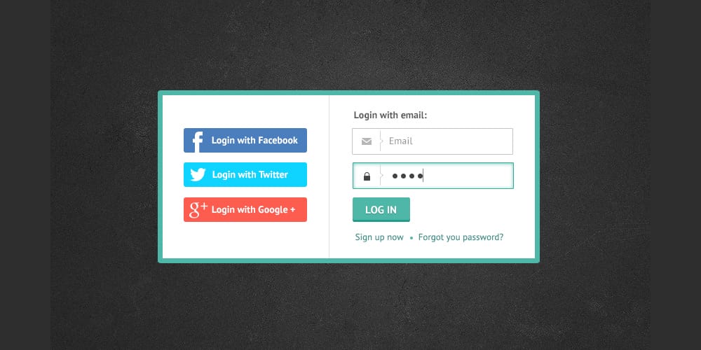 Collection of Latest Free UI Elements 44 Login Form