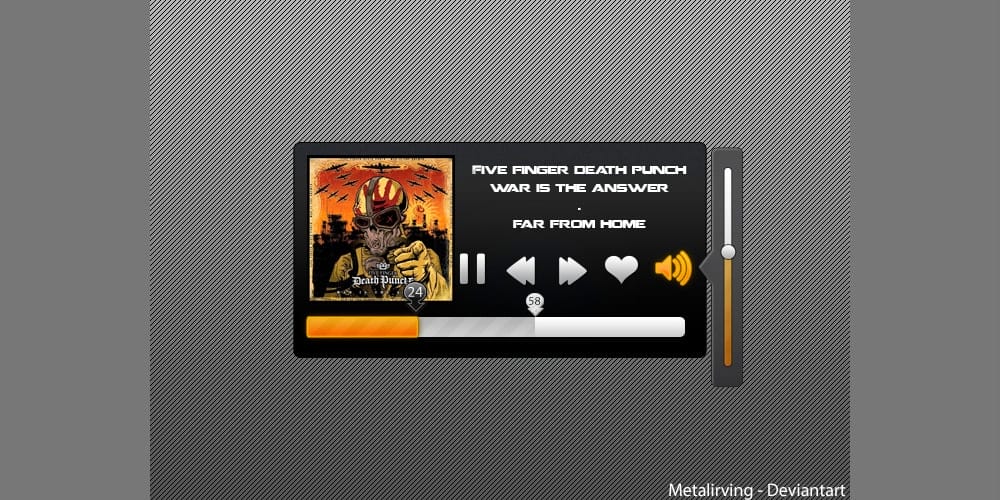 Collection of Latest Free UI Elements 90 Media Player PSD