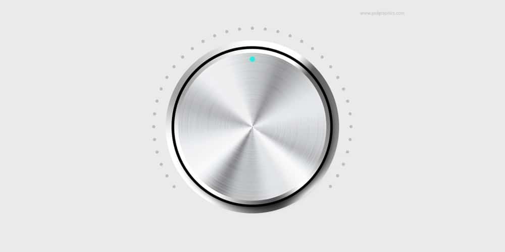 Collection of Latest Free UI Elements 63 Metal Volume Knob
