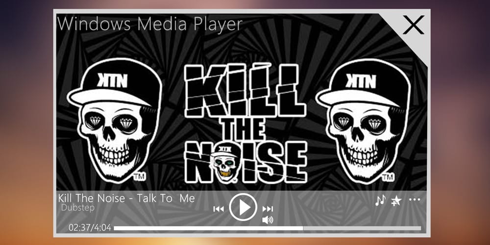 Collection of Latest Free UI Elements 89 Metro UI Player PSD