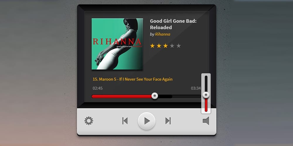 Collection of Latest Free UI Elements 76 music-and-video-players-psd