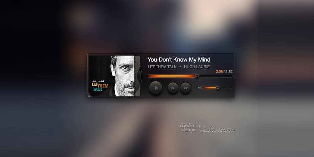 Collection of Latest Free UI Elements 91 Music Player PSD