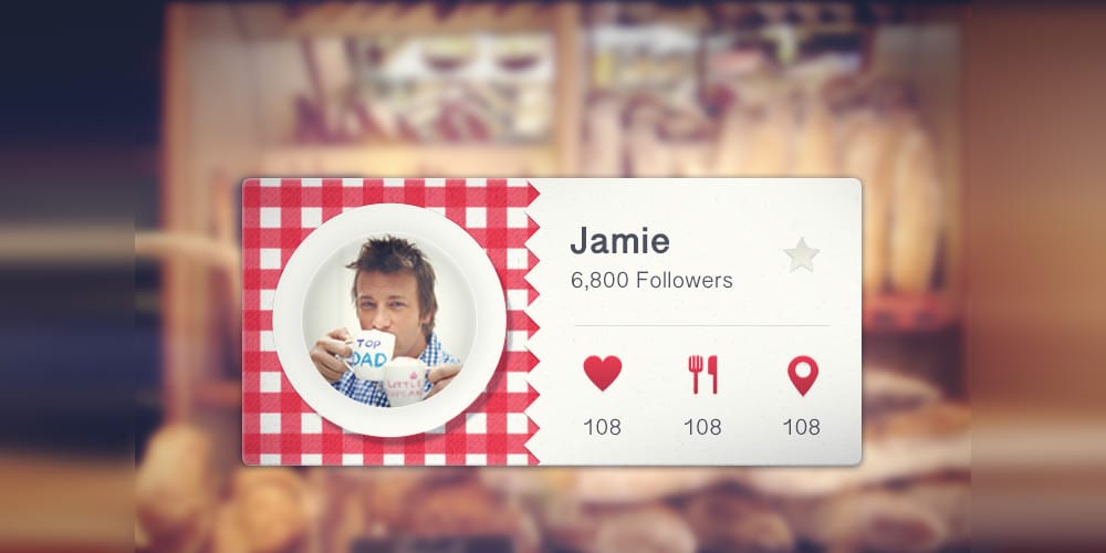 Collection of Latest Free UI Elements 124 Profile Plate PSD