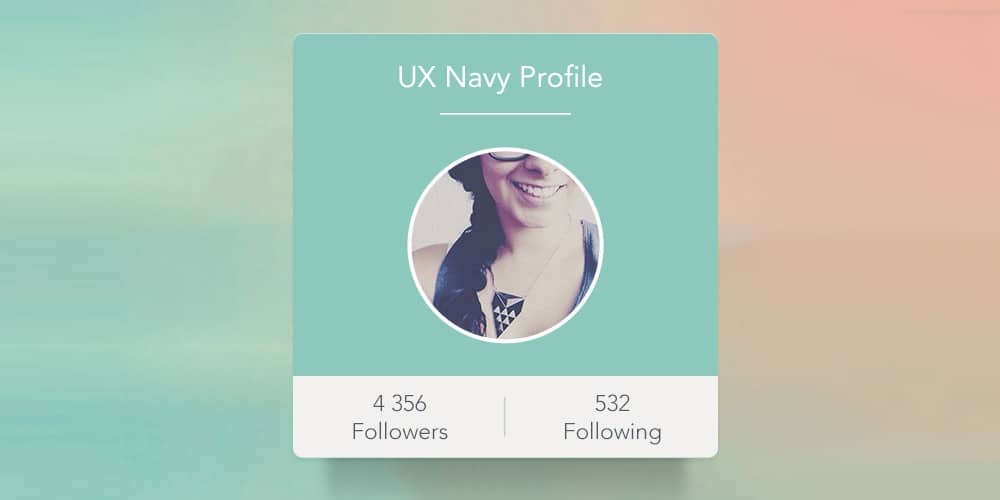 Collection of Latest Free UI Elements 116 Profile UI