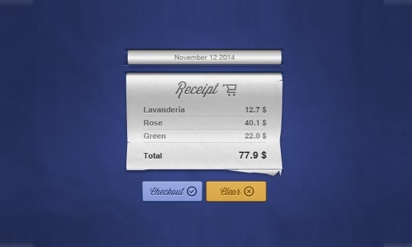 Receipt PSD Receipt PSD