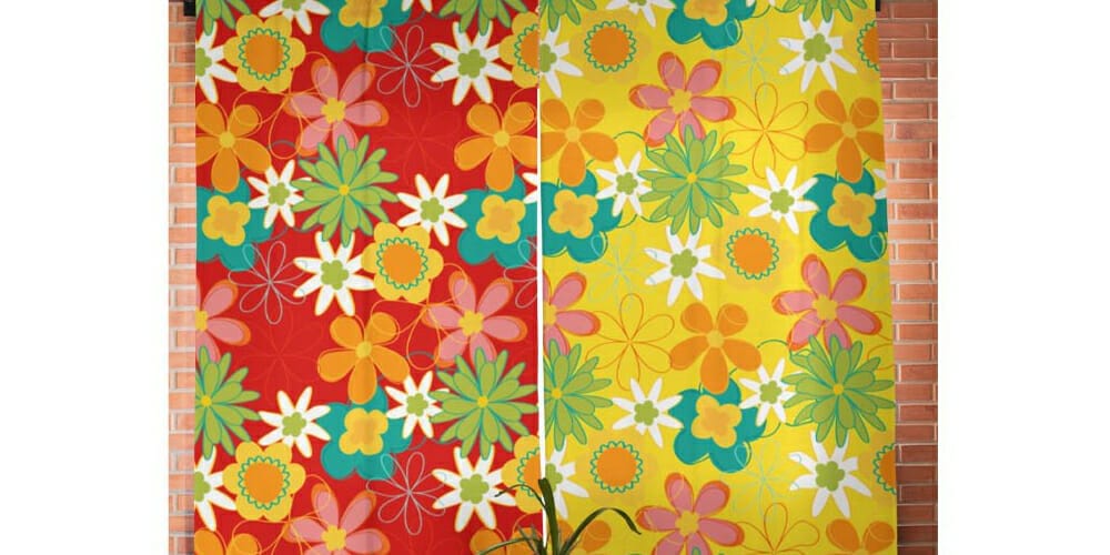 Retro 60s Flower Pattern