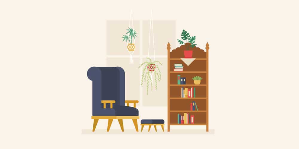 Latest Adobe Illustrator Tutorials 296 Retro-Interior