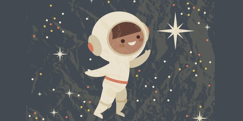 Latest Adobe Illustrator Tutorials 259 Retro Poster With an Astronaut Child