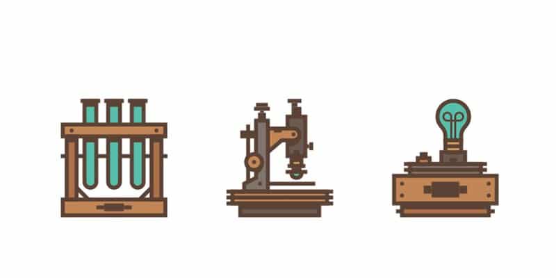 Latest Adobe Illustrator Tutorials 416 Retro-Science-Themed-Icon