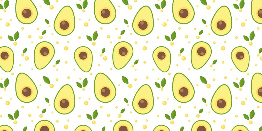 Seamless Avocado Pattern