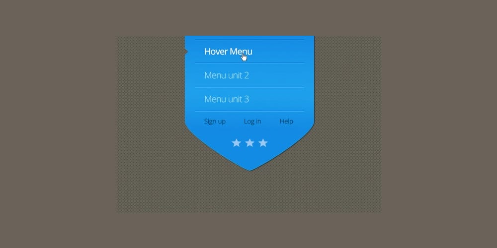 Collection of Latest Free UI Elements 108 Simple Arrow Menu