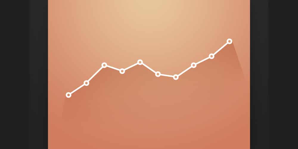 Collection of Latest Free UI Elements 42 Slick Line Chart With PSD