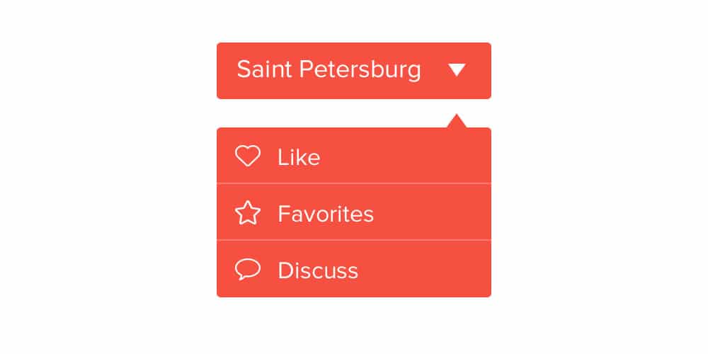 Collection of Latest Free UI Elements 106 Small Dropdown Menu