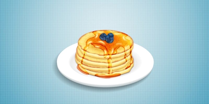 Latest Adobe Illustrator Tutorials 437 Stack of Pancakes With Syrup