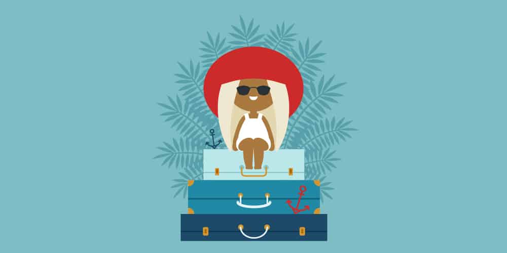Latest Adobe Illustrator Tutorials 282 Summer-Vacation-Illustration
