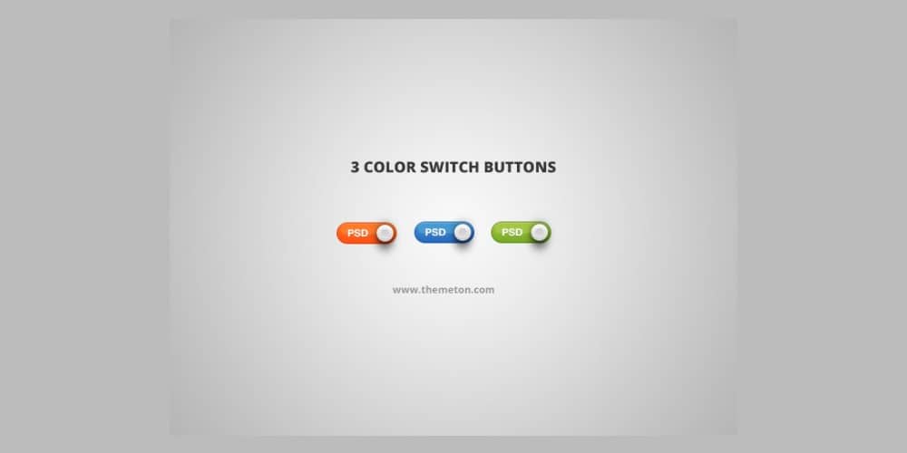 Collection of Latest Free UI Elements 68 Switch Button PSD