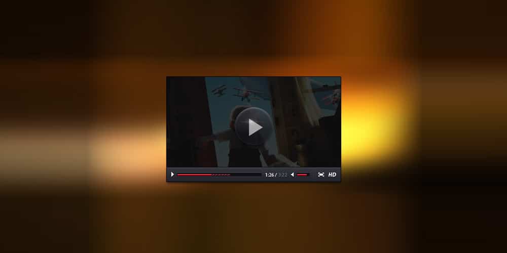 Collection of Latest Free UI Elements 87 Video Player PSD