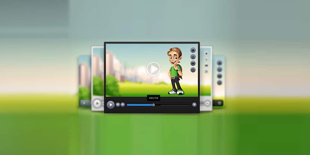 Collection of Latest Free UI Elements 74 video-player-psd-set