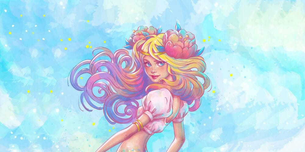 Latest Adobe Illustrator Tutorials 5 Watercolor-Mermaid-Illustration