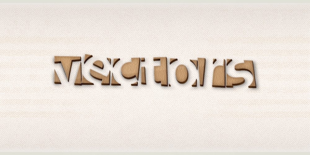 Latest Adobe Illustrator Tutorials 235 Wooden-Text-Effect