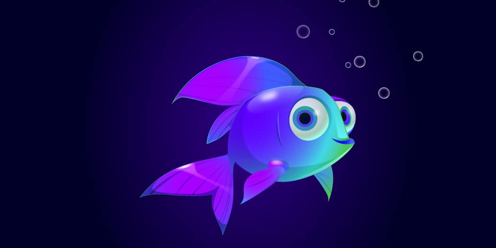 Latest Adobe Illustrator Tutorials 117 fish-character