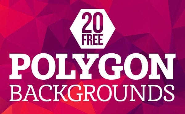 20 Free High-Res Geometric Polygon Backgrounds