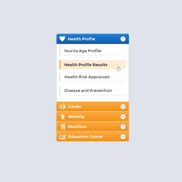 100 + Web Widget Designs PSD 87 Accordion-Menu-Widget