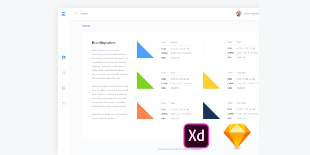 Adobe XD Dashboard Templates