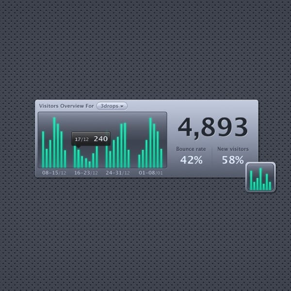 100 + Web Widget Designs PSD 82