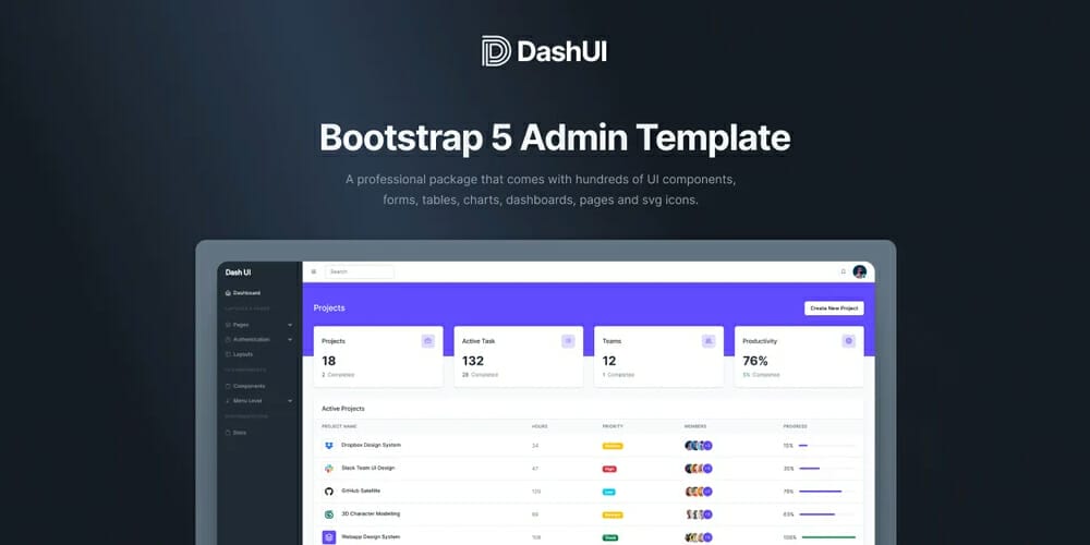 Free Dashboard UI Design PSD 131 Bootstrap 5 Admin Template