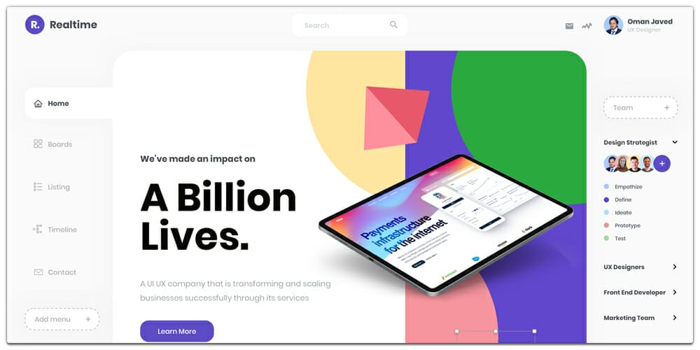 Free Dashboard UI Design PSD 92 Creative Dashboard Design