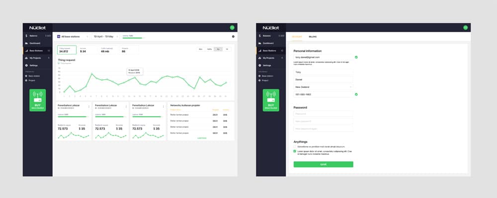 Free Dashboard UI Design PSD 119 Dashboard Template