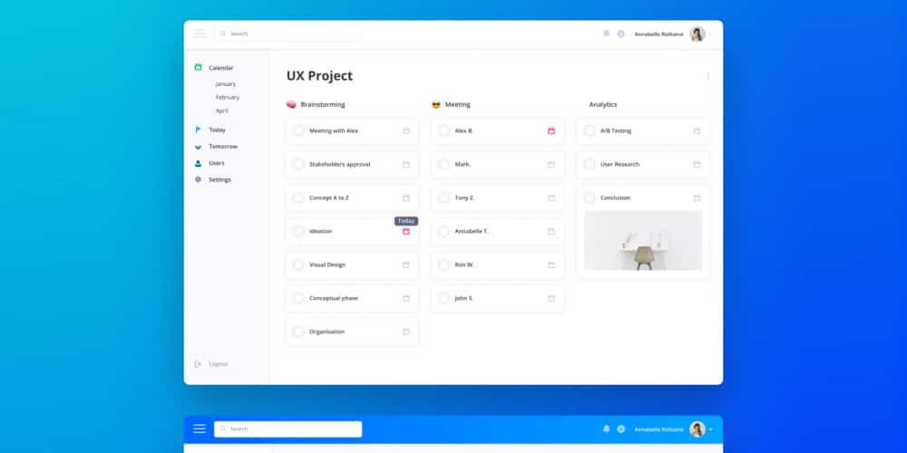Free Dashboard UI Design PSD 276 Dashboard UI