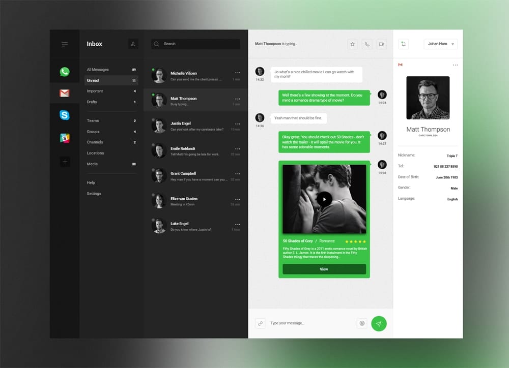 Desktop and Mobile Dashboard UI