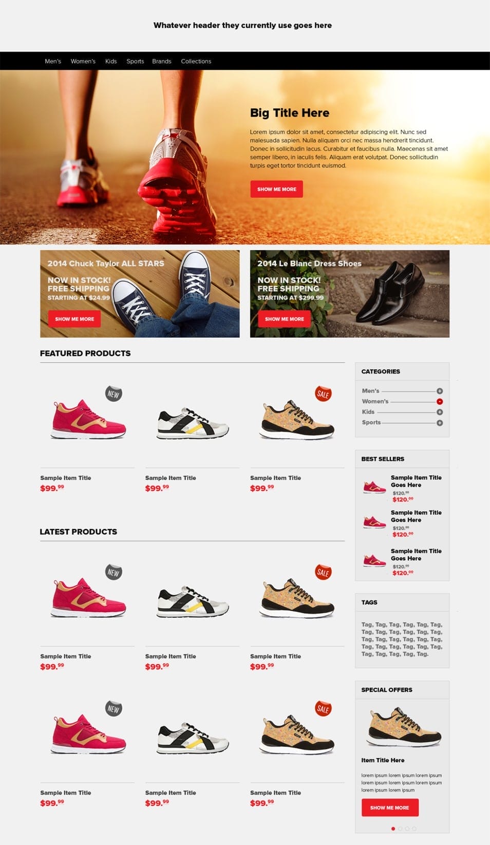 Latest Free Useful UI Elements PSD For E-commerce Websites 56 Ecommerce Home Page PSD