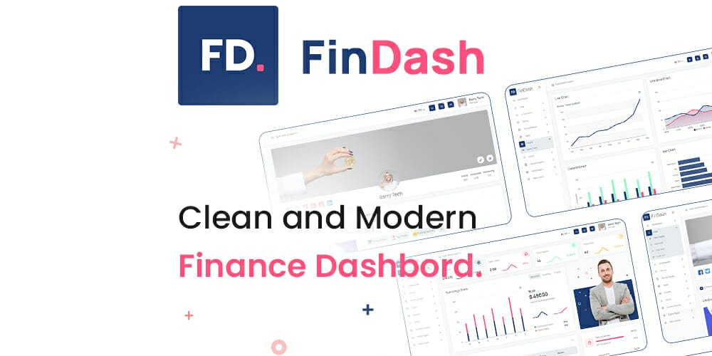 Free Dashboard UI Design PSD 135 FinDash Lite HTML Finance Sales Dashboard