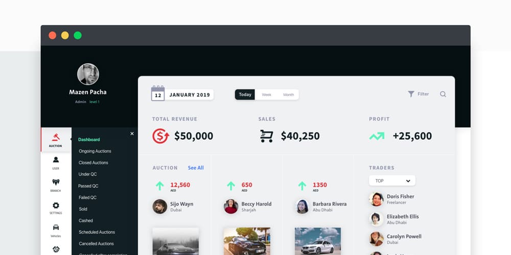 Free Dashboard Design