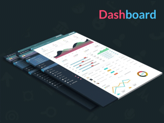 Free Dashboard UI Design PSD